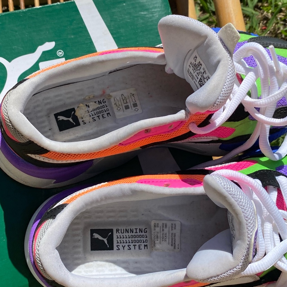 Puma Women's Sneakers - Purple, Green, Black - Picture 2 of 6
